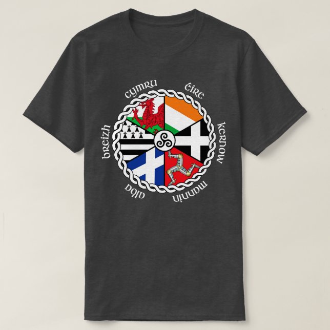 Camiseta Bandera de las naciones celtas 1 (Diseño del anverso)