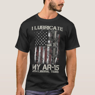 Camiseta Bandera de las pistolas Lubrico Mi Ar15 Con Lágrim