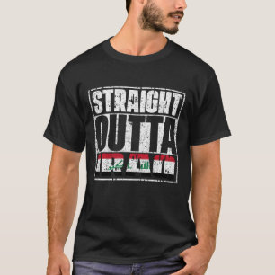 Camiseta Bandera de las salidas directas de Iraq