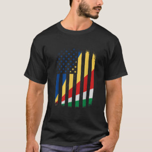 Camiseta Bandera de las Seychelles y América F