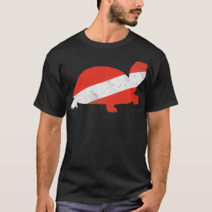 Camiseta Bandera de las tortugas marinas para buceadores Sc
