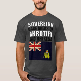 Camiseta Bandera de las zonas soberanas de Akrotiri y Dheke