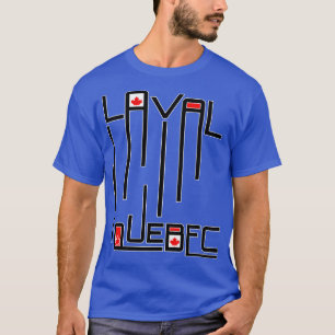 Camiseta Bandera de Laval Quebec Canadá