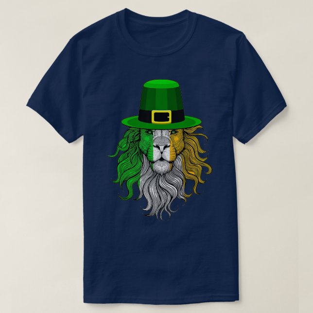 Camiseta Bandera de León divertida en Irlanda, Gorra de Leó (Diseño del anverso)