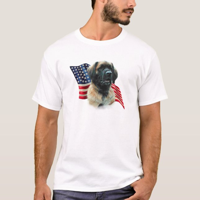 Camiseta Bandera de Leonberger (Anverso)