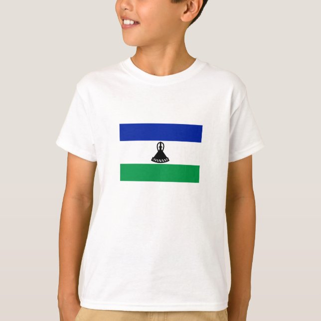 Camiseta Bandera de Lesoto (Anverso)
