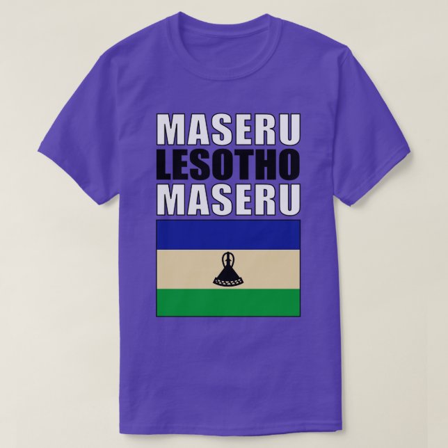 Camiseta Bandera de Lesoto (Diseño del anverso)