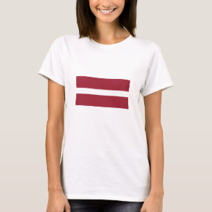 Camiseta Bandera de Letonia