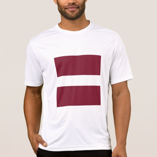 Camiseta Bandera de Letonia (Anverso)