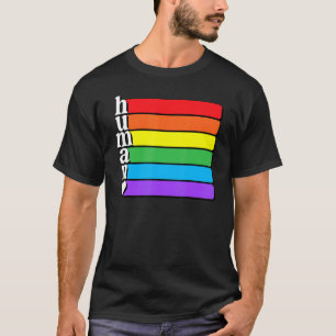 Camiseta Bandera De Lgbt Derechos Humanos Gay Lesbiana Tran