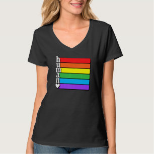 Camiseta Bandera De Lgbt Derechos Humanos Gay Lesbiana Tran
