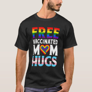Camiseta Bandera De Lgbt Orgullosa Mamá Libre Abraza Orgull