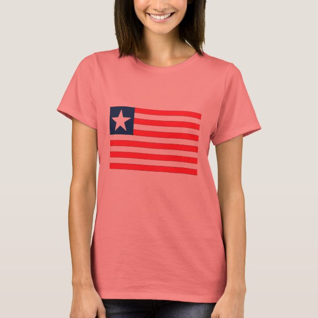 Camiseta Bandera de Liberia (Anverso)