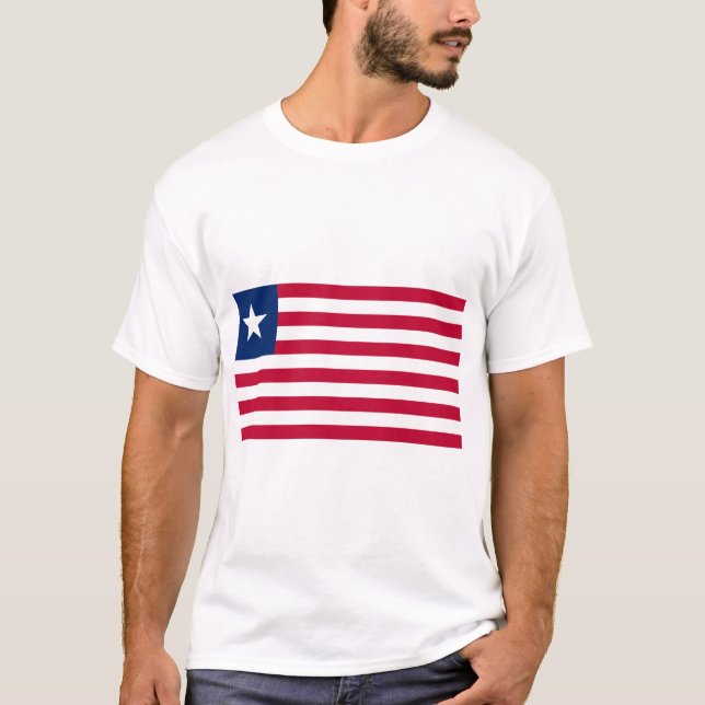 Camiseta Bandera de Liberia (Anverso)