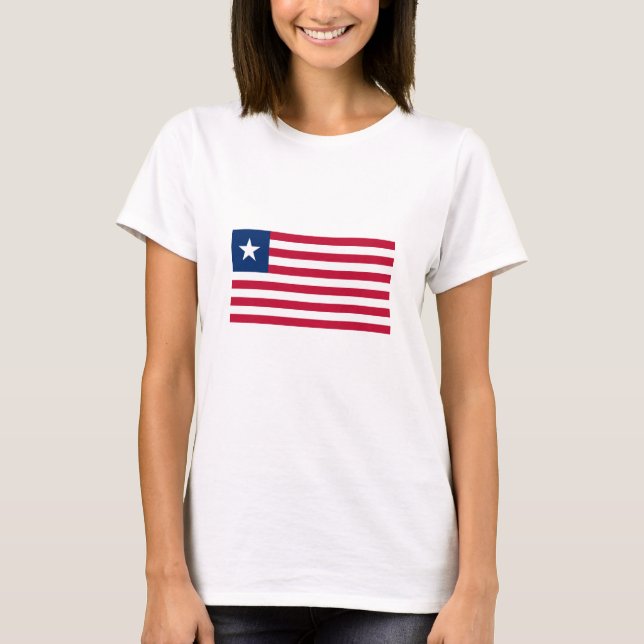 Camiseta Bandera de Liberia (Anverso)