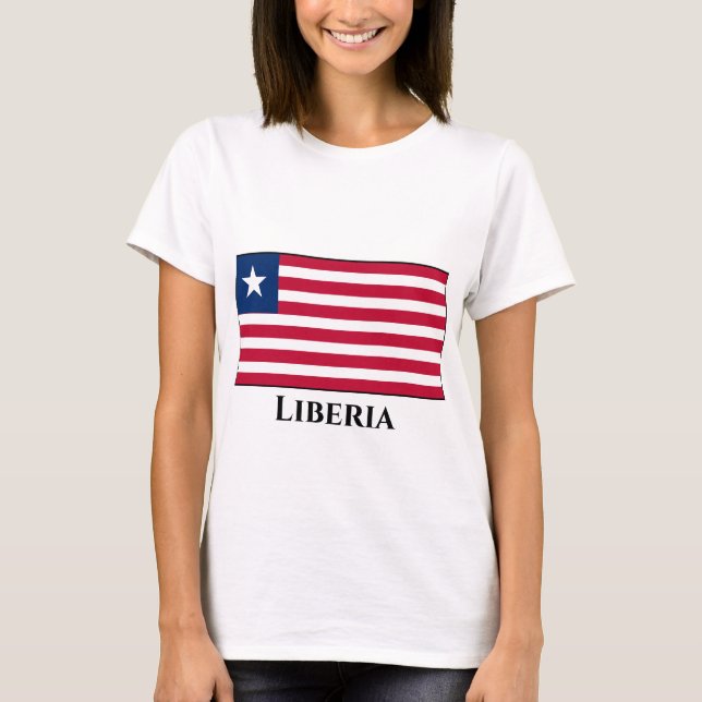 Camiseta Bandera de Liberia (Anverso)
