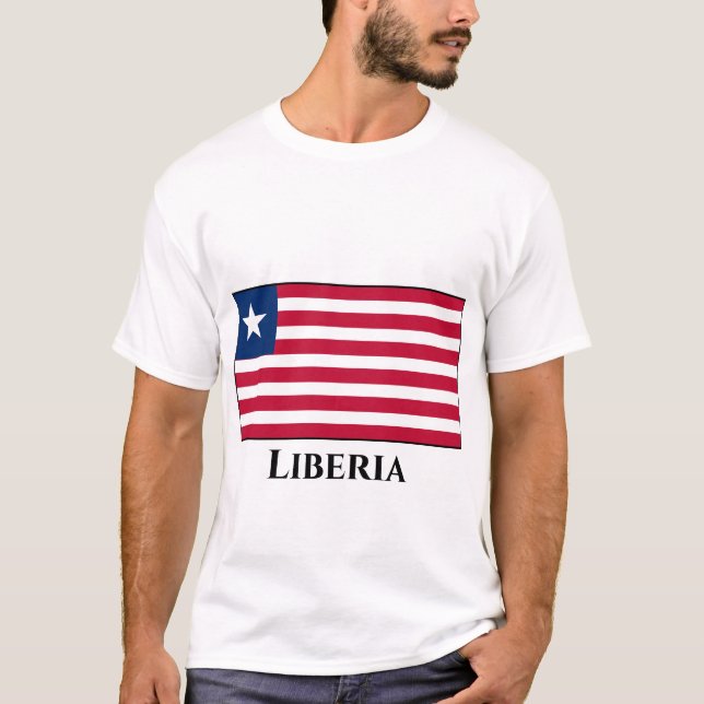 Camiseta Bandera de Liberia (Anverso)