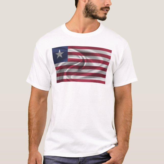 Camiseta Bandera de Liberia (Anverso)