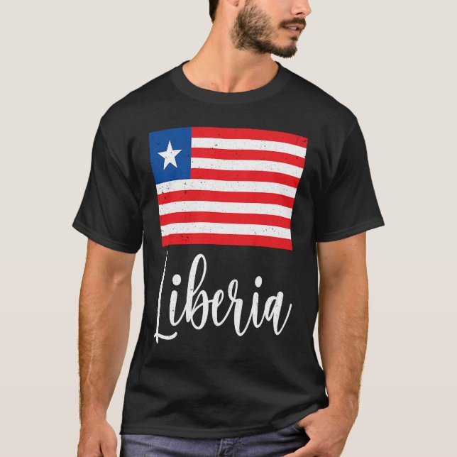 Camiseta Bandera de Liberia Patrimonio de Liberia Raíces de (Anverso)