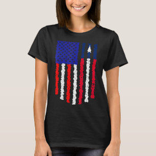 Camiseta Bandera de Liberia Patriótica Norteamericana Retro