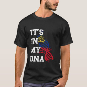 Camiseta Bandera de Liechtenstein Está En Mi ADN Liechtenst