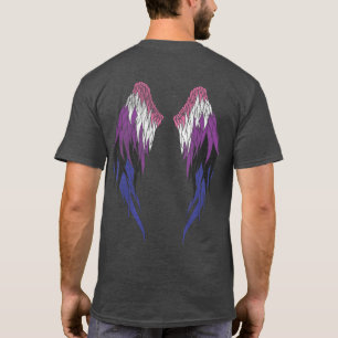 Camiseta Bandera de líquido de género - Alas de ángel