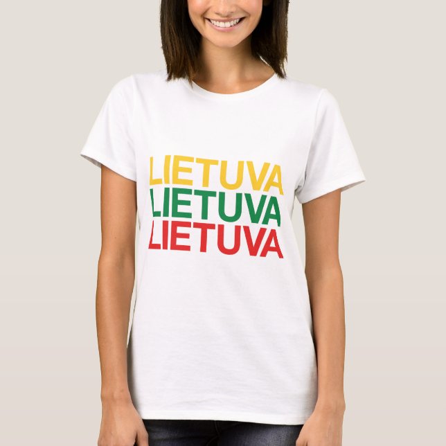 Camiseta Bandera de LITHUANIA (Anverso)