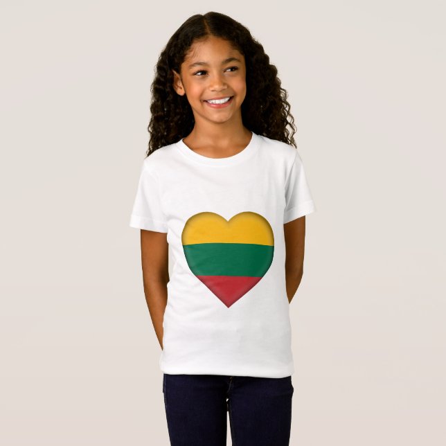 Camiseta Bandera de Lituania (Anverso completo)