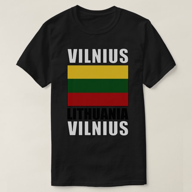 Camiseta Bandera de Lituania (Diseño del anverso)