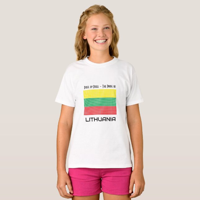 Camiseta Bandera de Lituania (Anverso completo)