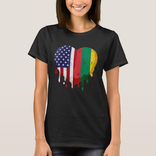 Camiseta Bandera de Lituania en el mes de la herencia litua (Anverso)