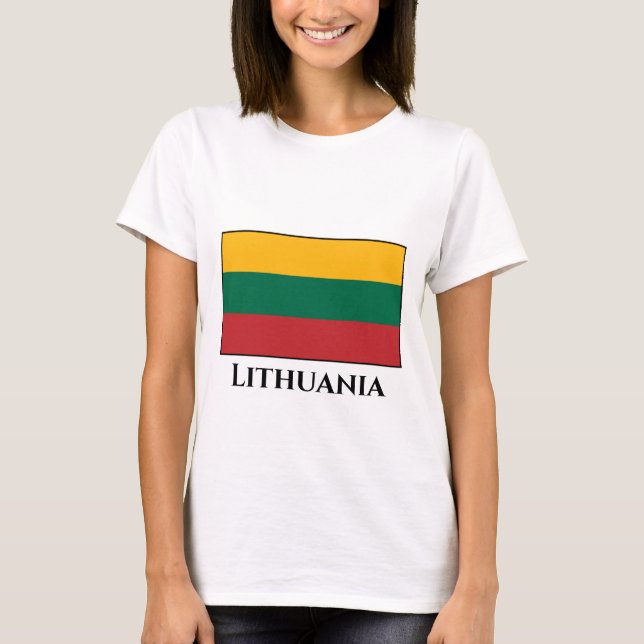 Camiseta Bandera de Lituania (lituana) (Anverso)