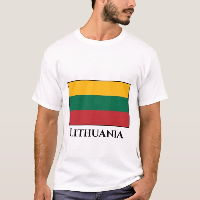 Camiseta Bandera de Lituania (lituana) (Anverso)