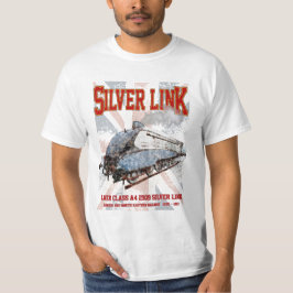 Camiseta Bandera de Locomotive UK Silver Link LNER Clase A4