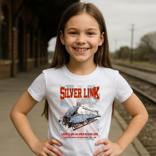 Camiseta Bandera de Locomotive UK Silver Link LNER Clase A4