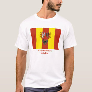 Camiseta Bandera de Łódzkie - de Lodz con nombre