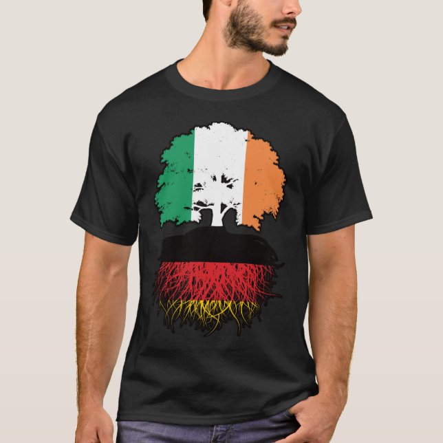 Camiseta Bandera de los árboles de Irlanda de Alemania (Anverso)