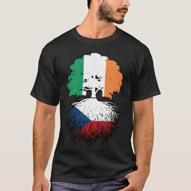 Camiseta Bandera de los árboles de Irlanda de la República  (Anverso)