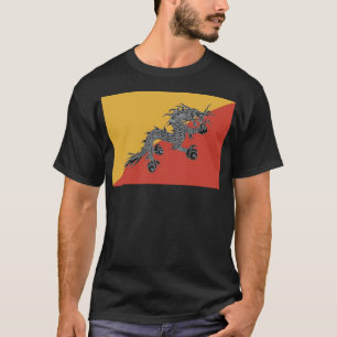 Camiseta Bandera de los camisas de Bután