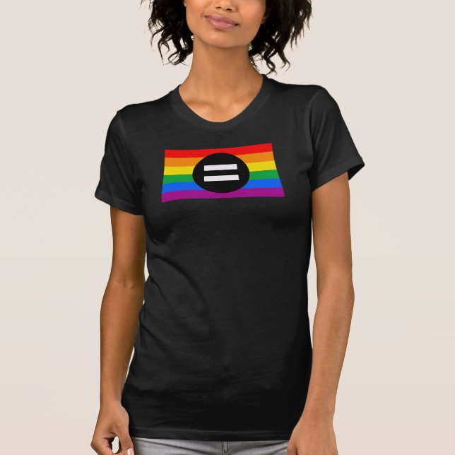 Camiseta Bandera de los derechos de los gays (Anverso)