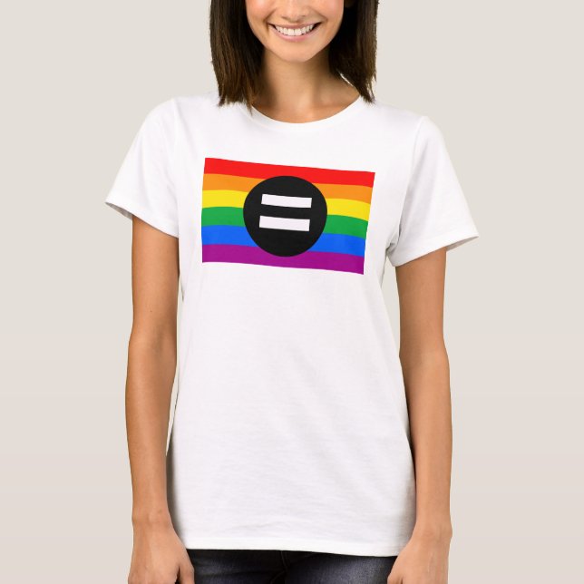 Camiseta Bandera de los derechos de los gays (Anverso)