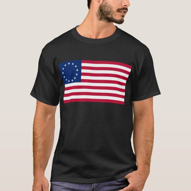 Camiseta Bandera de los E.E.U.U. Betsy Ross (Anverso)