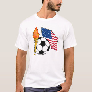 Camiseta Bandera de los E.E.U.U. Yello de la antorcha del