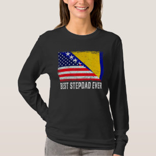 Camiseta Bandera De Los Ee.Uu. Bandera De Bosnia-Herzegovin