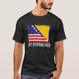 Camiseta Bandera De Los Ee.Uu. Bandera De Bosnia-Herzegovin