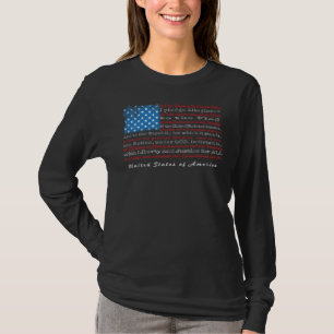 Camiseta Bandera De Los Ee.Uu. Con Preámbulo Constitucional