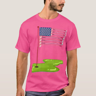 Camiseta Bandera De Los Ee.Uu. Del Club De Golf