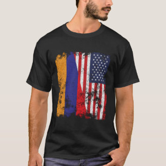 Camiseta Bandera De Los Ee.Uu. En Armenia Con Problemas - M
