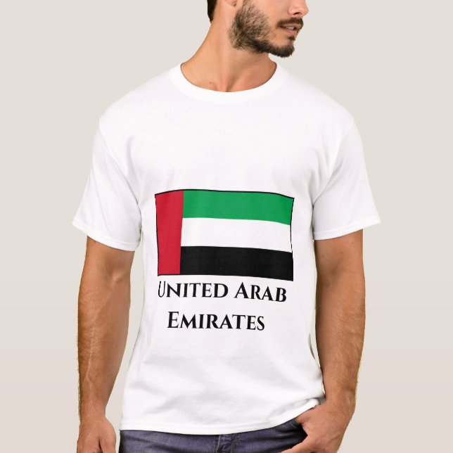 Camiseta Bandera de los Emiratos Árabes Unidos (Anverso)