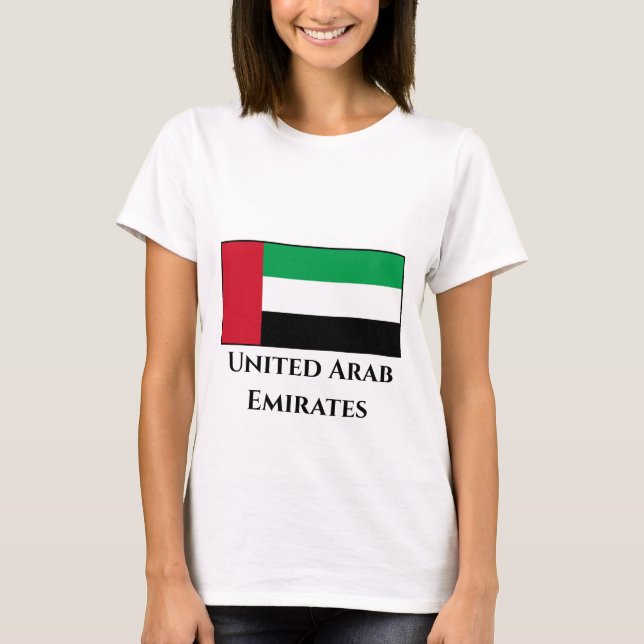 Camiseta Bandera de los Emiratos Árabes Unidos (Anverso)